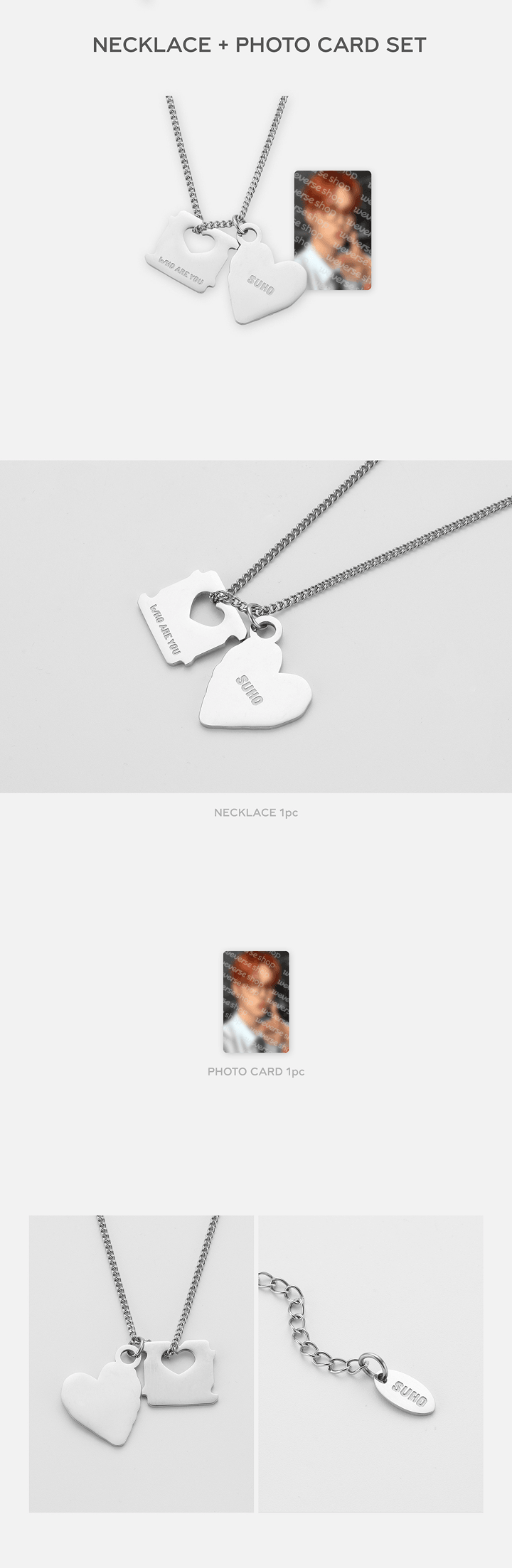 NECKLACE + PHOTO CARD SET 0 detail