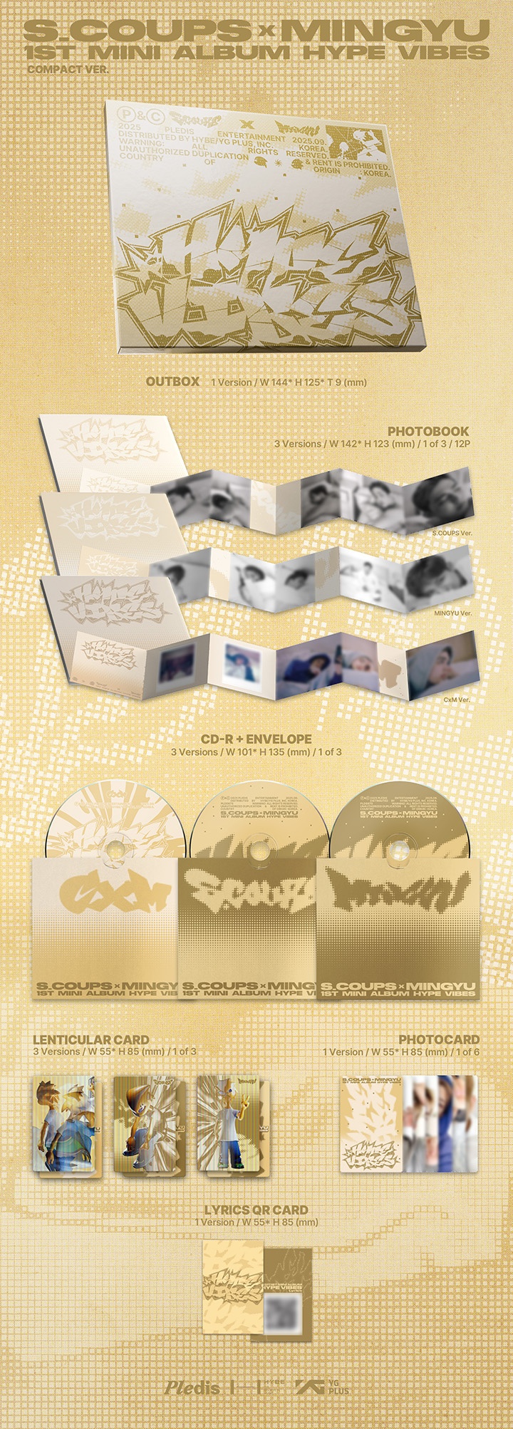 CxM 1st Mini Album ‘HYPE VIBES’ (COMPACT Ver.) 0 detail