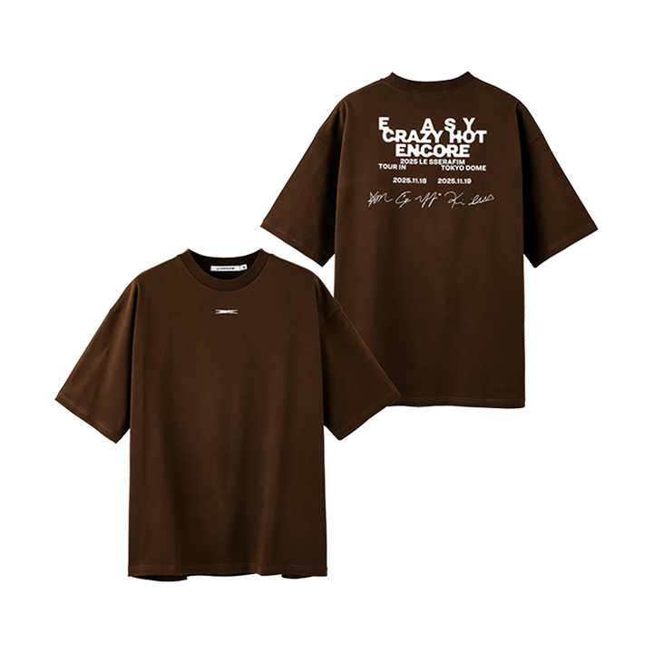 [EASY CRAZY HOT ENCORE IN JAPAN]S/S T-SHIRT (BROWN)