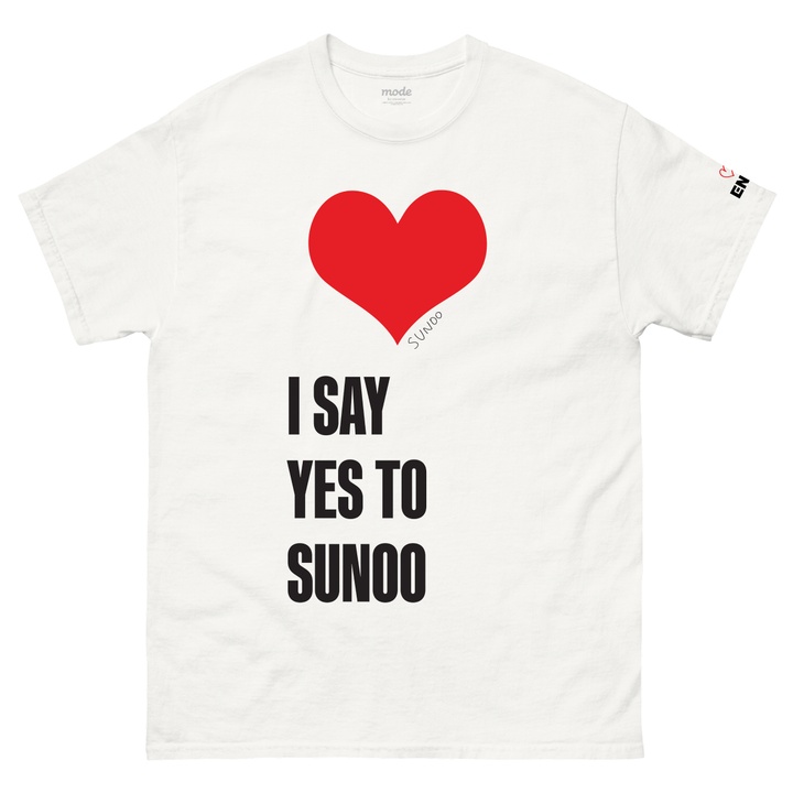 [SUNOO] I SAY YES S/S Tee (White)