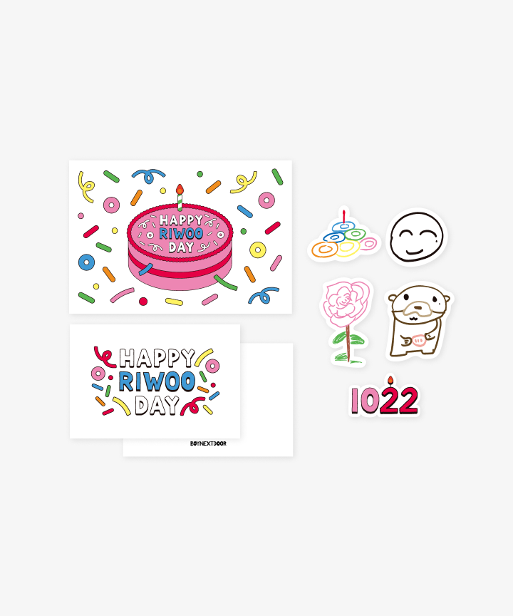 【匿名配送】BOYNEXTDOOR リウ ハッピーバースデー コンプセット BOYNEXTDOOR | [HAPPY RIWOO DAY] POP-UP CARD SET