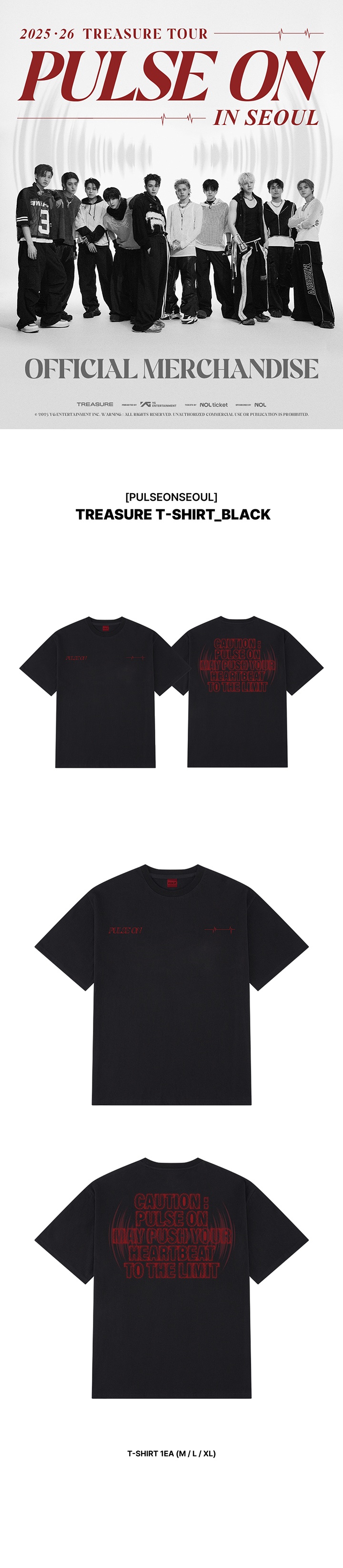 [PULSEONSEOUL] TREASURE T-SHIRT_BLACK 0 detail