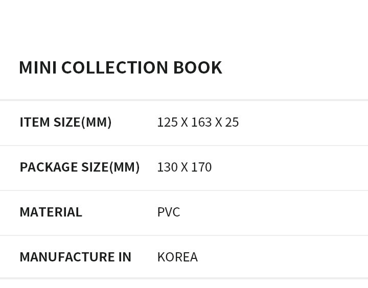 Mini Collection Book 4 detail