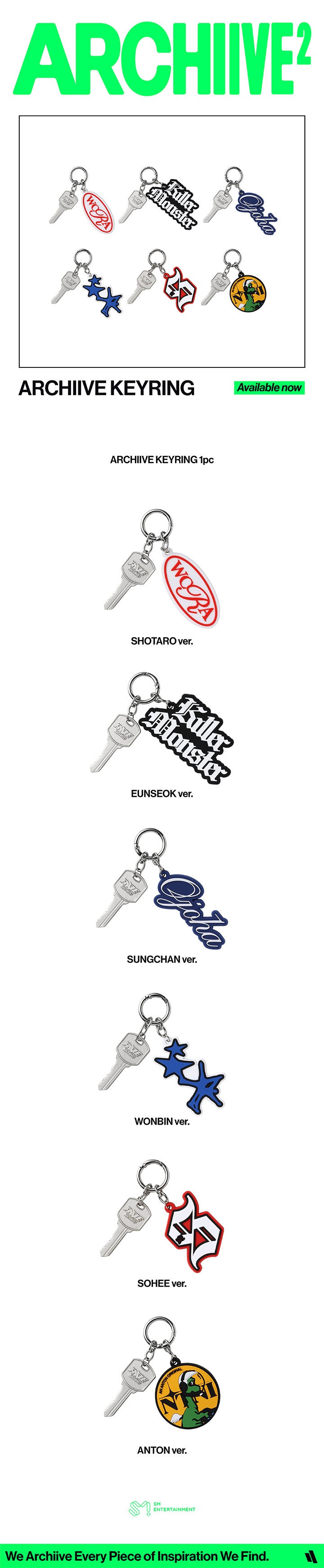 ARCHIIVE KEYRING 1 detail