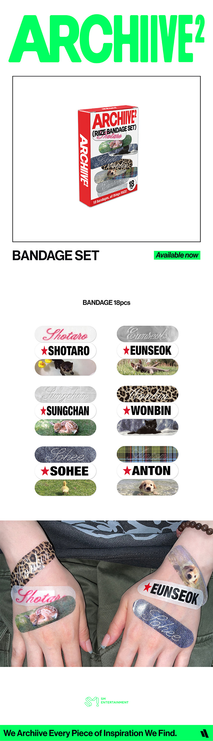 RIIZE ARCHIIVE² Bandage Set