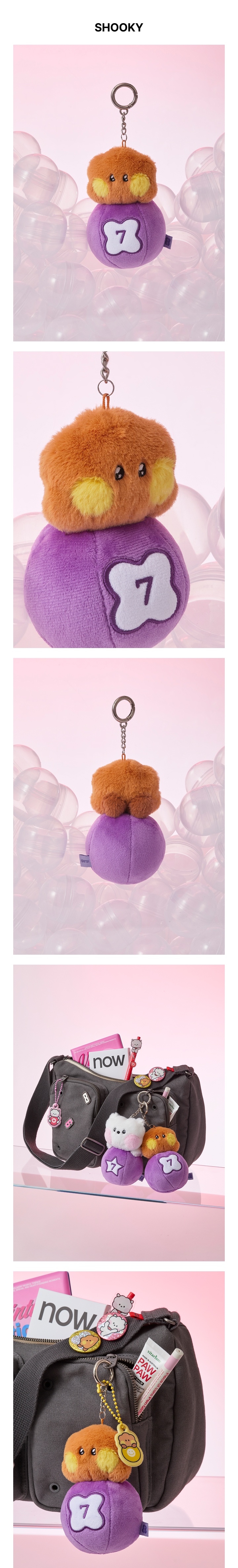 minini PLUSH KEYRING LUCKY GATCHA 3 detail