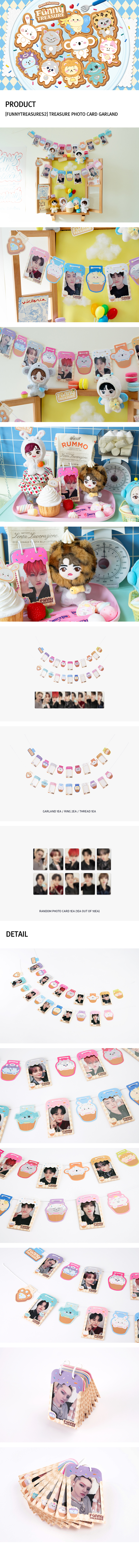 [FUNNYTREASURES2] TREASURE PHOTOCARD GARLAND 0 detail