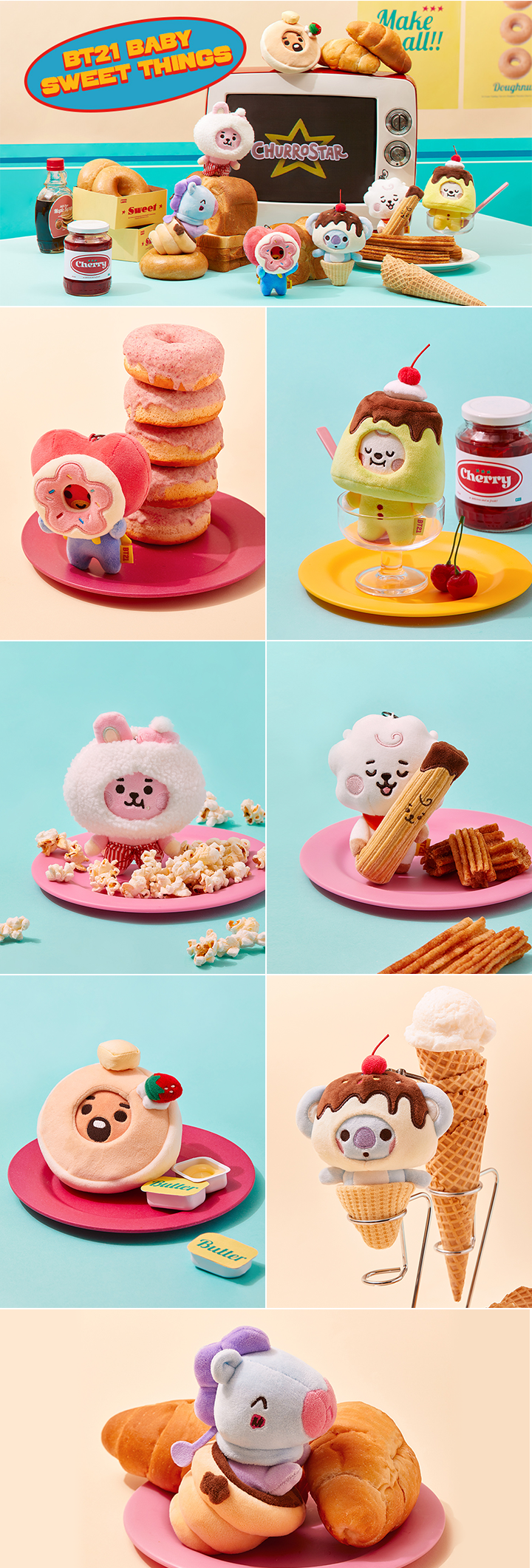 22 Sweet Things Plush Keyring 3 detail
