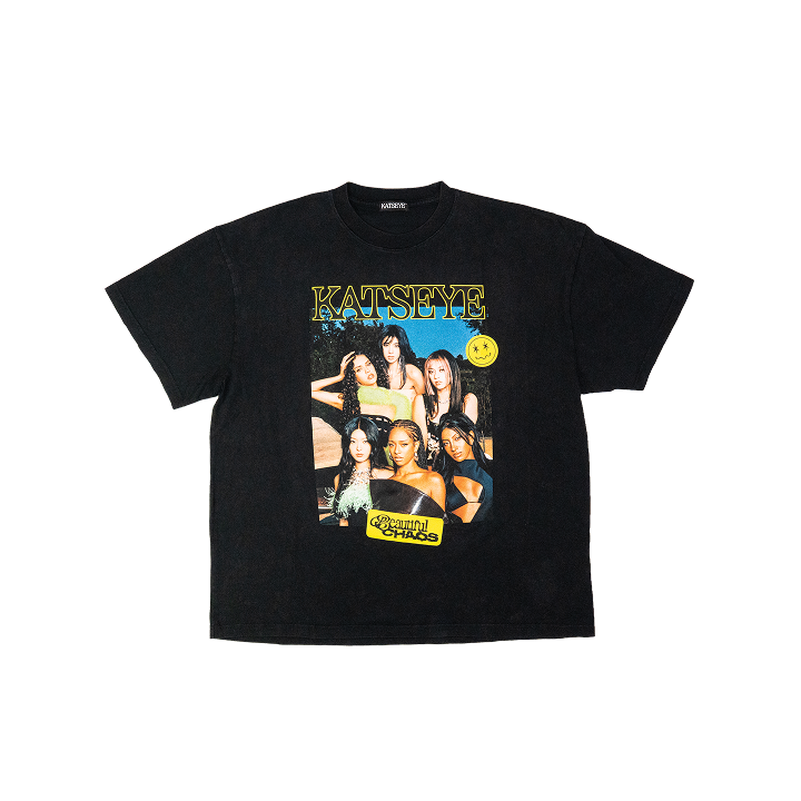 新品 黒 フリーサイズ KATSEYE キャッツアイ Tシャツ サマーソニック KATSEYE | S/S T-shirt (Black)