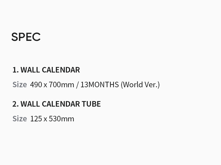SEVENTEEN 2023 WALL CALENDAR 2 detail