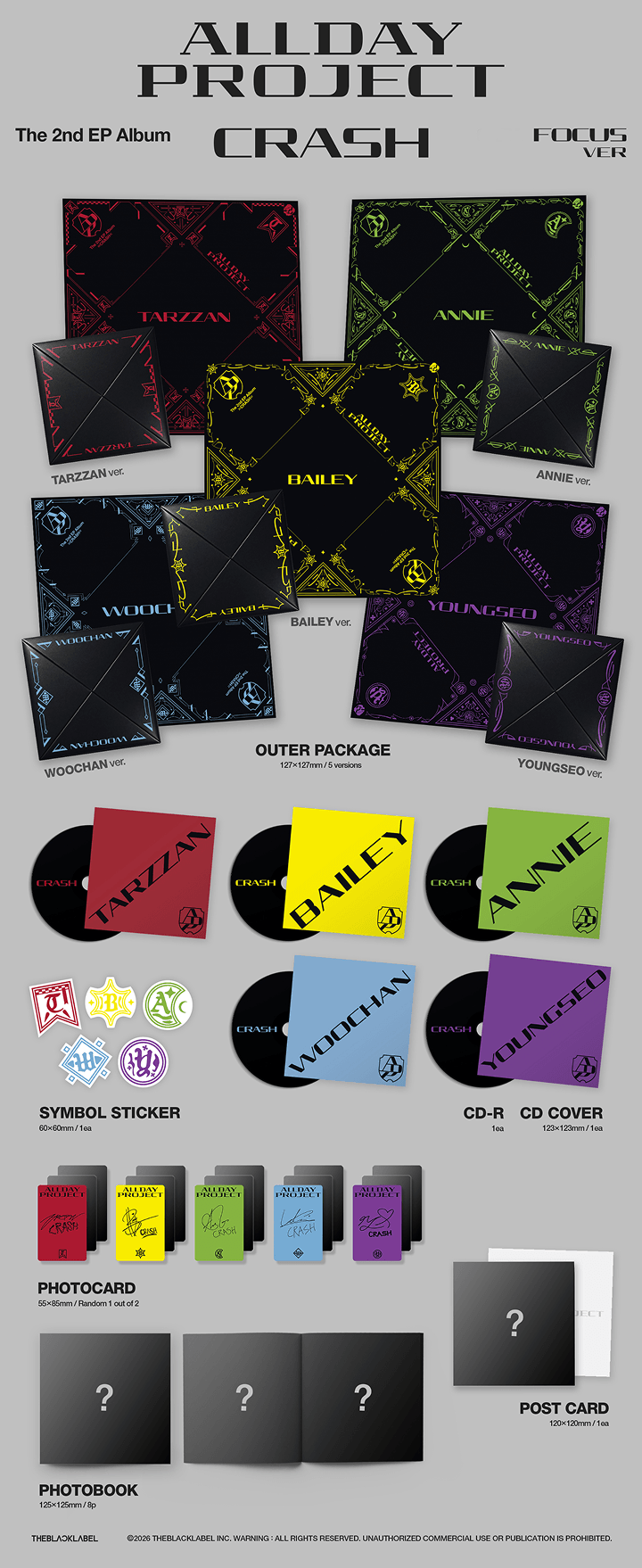 The 2nd EP Album 'CRASH' FOCUS ver. (Random) 0 detail