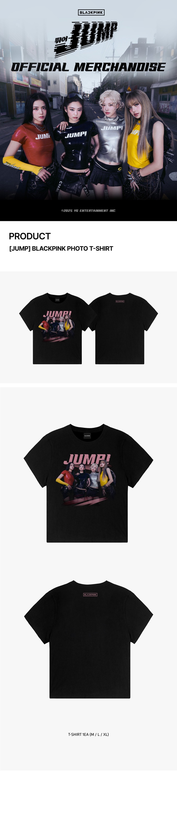 [JUMP] BLACKPINK PHOTO T-SHIRT 1 detail