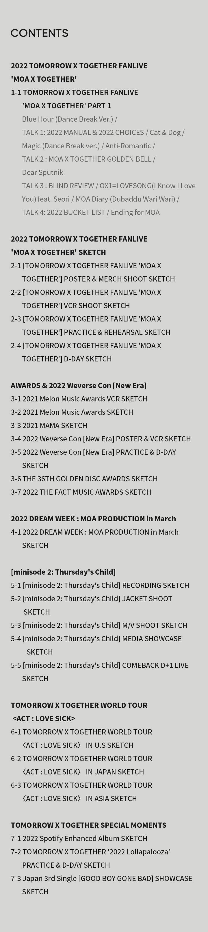 TOMORROW X TOGETHER MEMORIES : THIRD STORY PACAKGE 5 detail