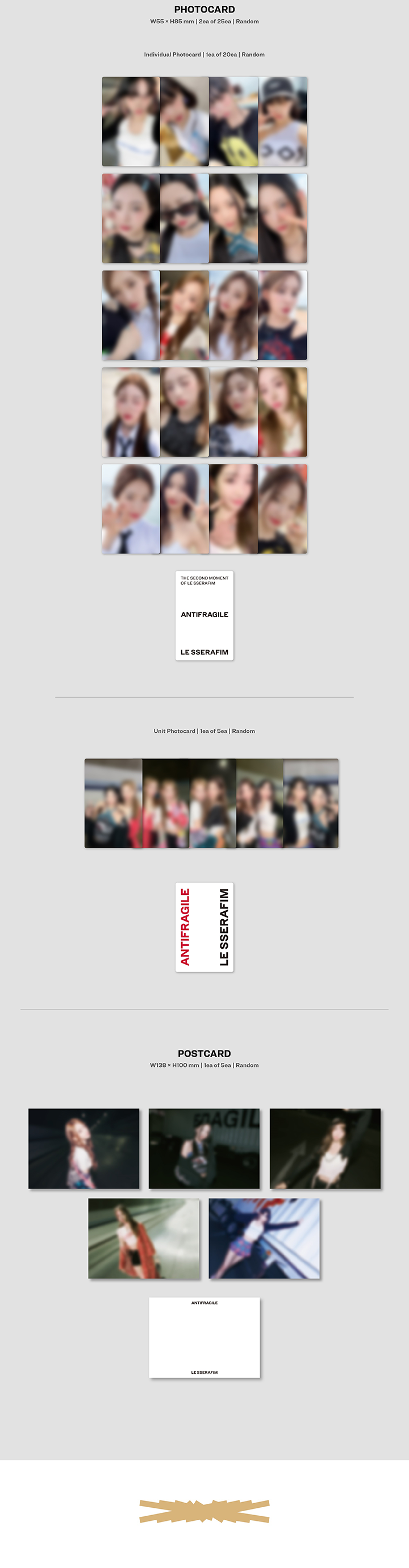 2nd Mini Album 'ANTIFRAGILE' (COMPACT Ver.) 1 detail
