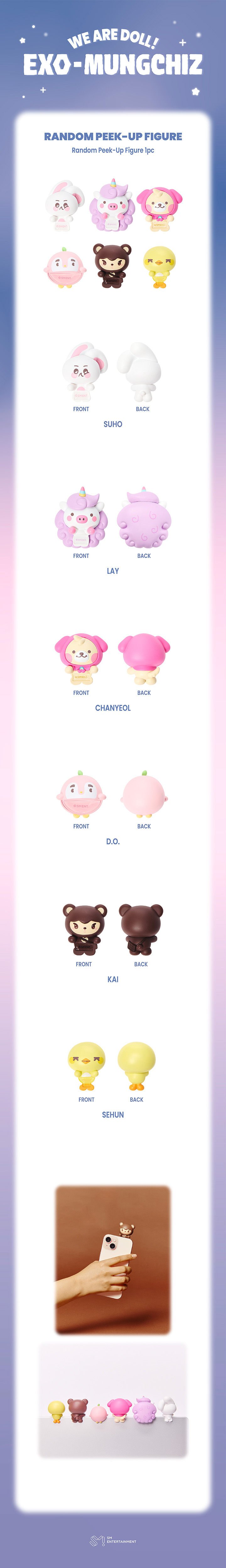 EXO We are DOLL! EXO-MUNGCHIZ Random Peek-up Figure