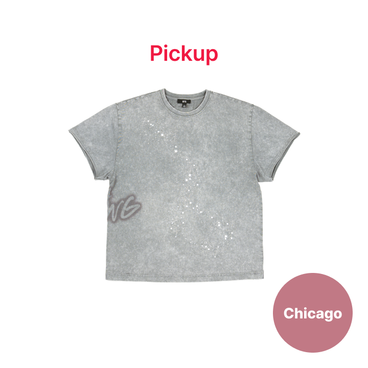 BTS Big Dipper Tシャツ US限定 アメリカ限定 Lサイズ BTS | [CHICAGO] [US Exclusive] Big Dipper T-shirt (Gray)