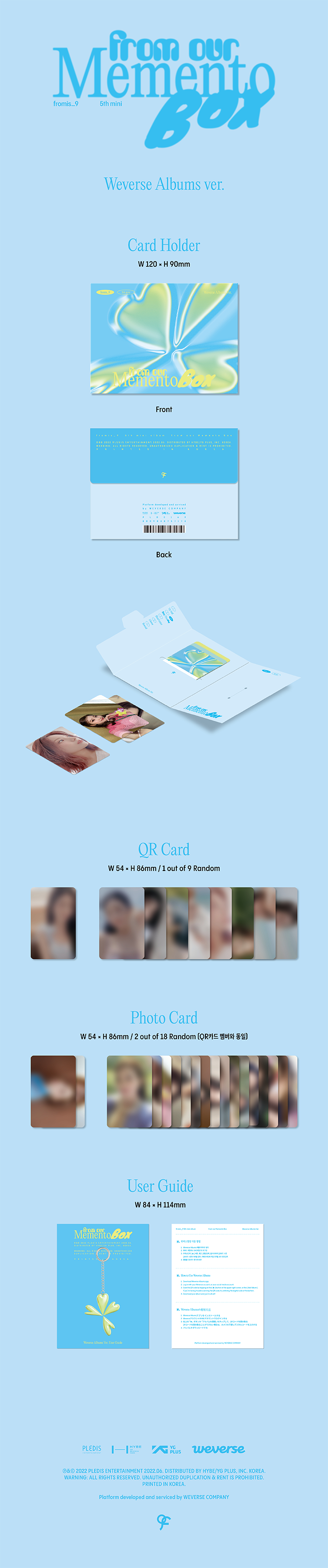 5th Mini Album 'from our Memento Box' Weverse Albums ver. (Random) 0 detail