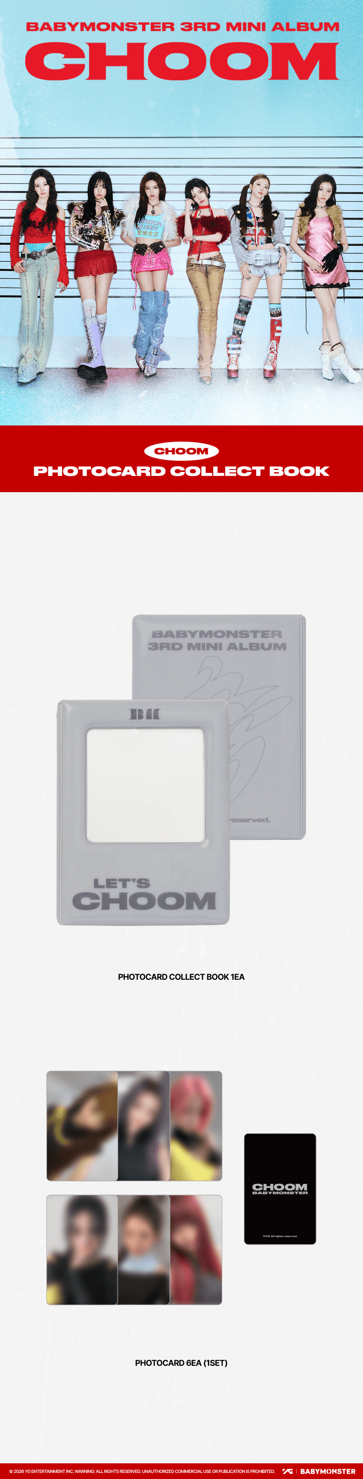 BABYMONSTER | [CHOOM] BABYMONSTER PHOTOCARD COLLECT BOOK