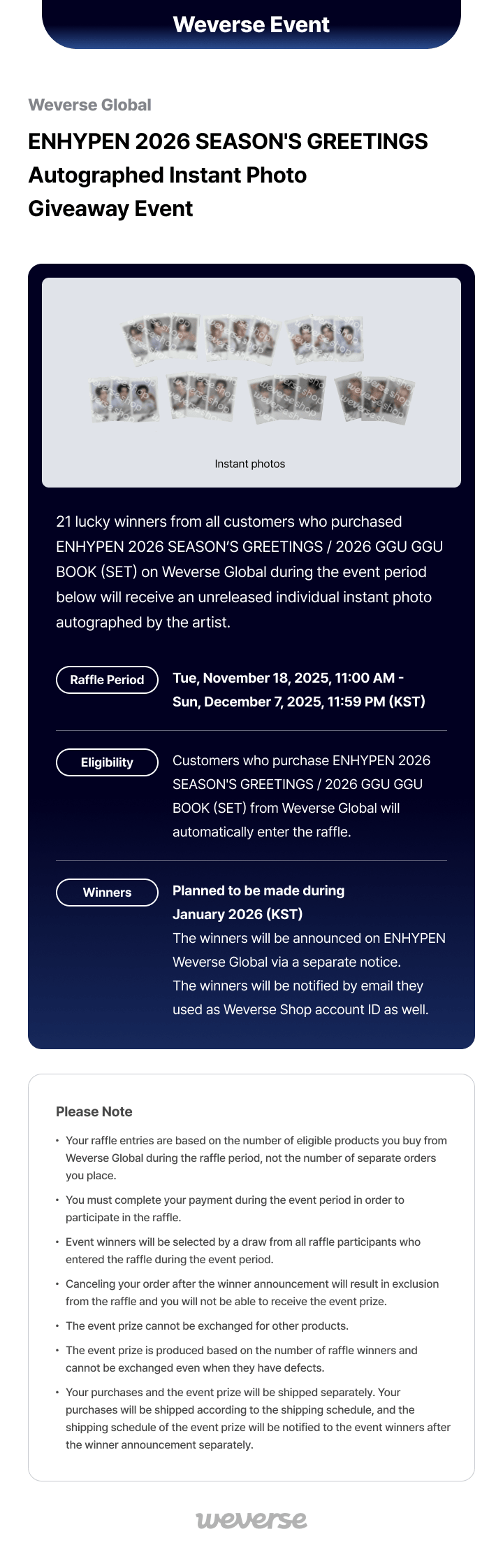 ENHYPEN 2026 SEASON'S GREETINGS / 2026 GGU GGU BOOK (SET) 0 detail