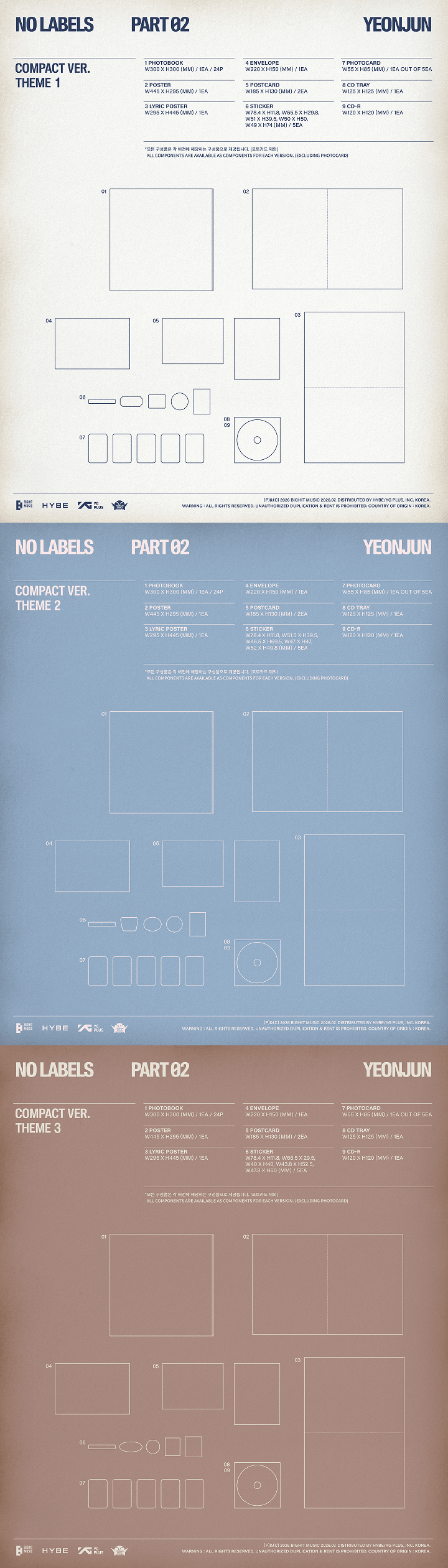 'NO LABELS: PART 02 (Compact Ver.)' (Set) 1 detail