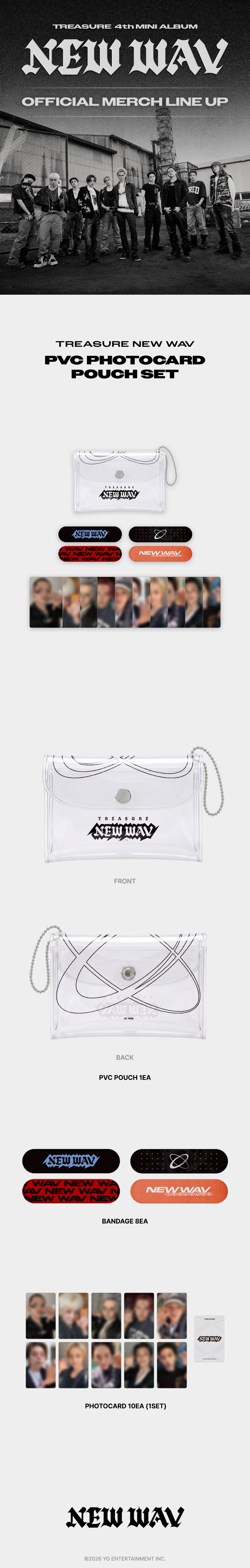 TREASURE | [NEWWAV] TREASURE PVC PHOTOCARD POUCH SET
