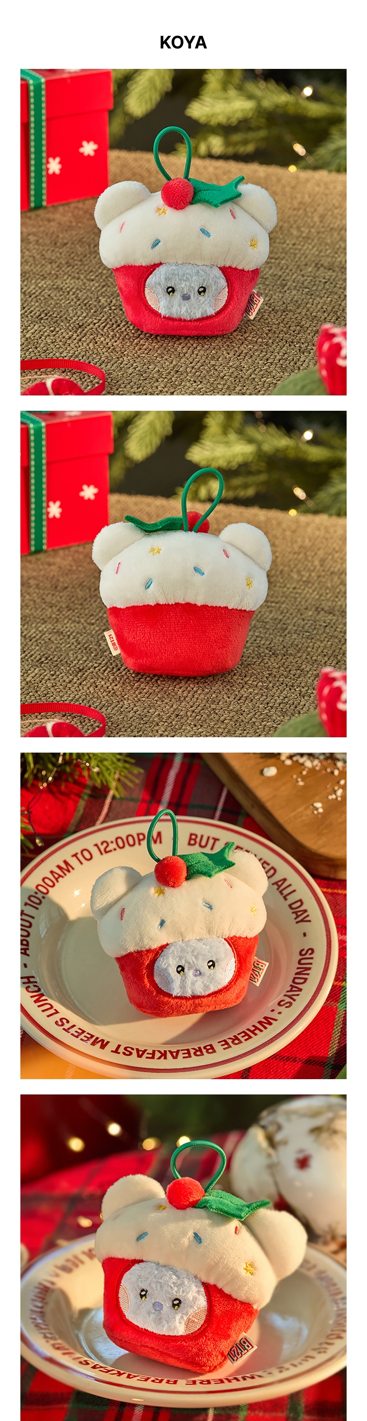 mini minini ORNAMENT PLUSH KEYRING PETITE HOLIDAY 5 detail