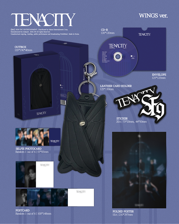 SF9 TENACITY The 2nd Album [tenacity] (wings Ver.)