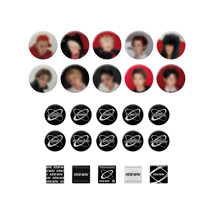 [NEWWAV] TREASURE PIN BUTTON SET