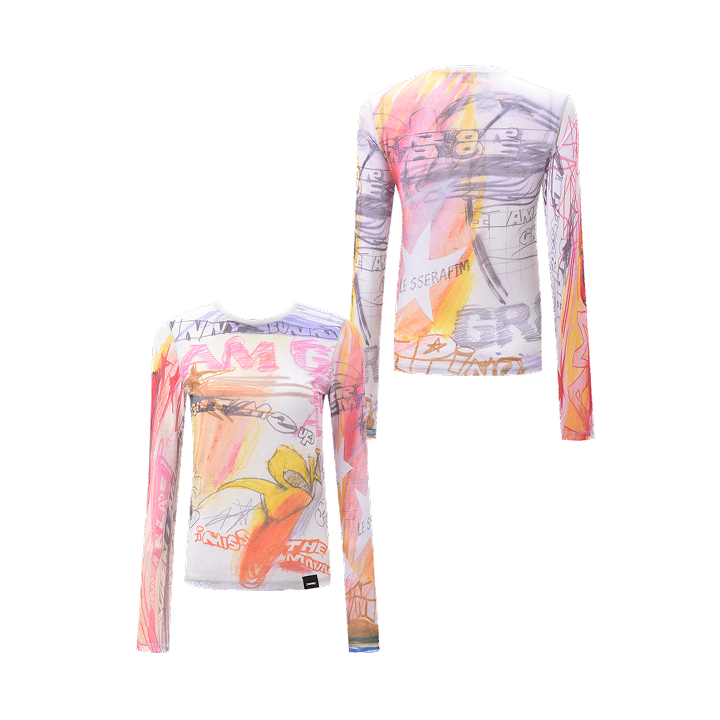 [LE SSERAFIM] MIMI WADE WOMENS BUNNY L/S SHIRT