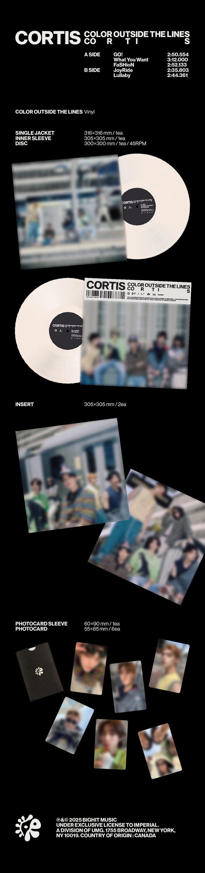The 1st EP [COLOR OUTSIDE THE LINES] (Vinyl) 0 detail