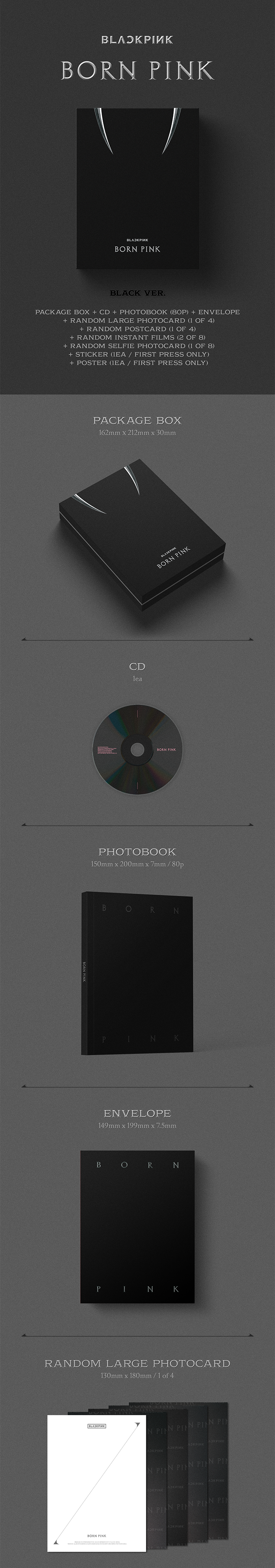 2nd Album 'BORN PINK' (Black Ver) 0 detail