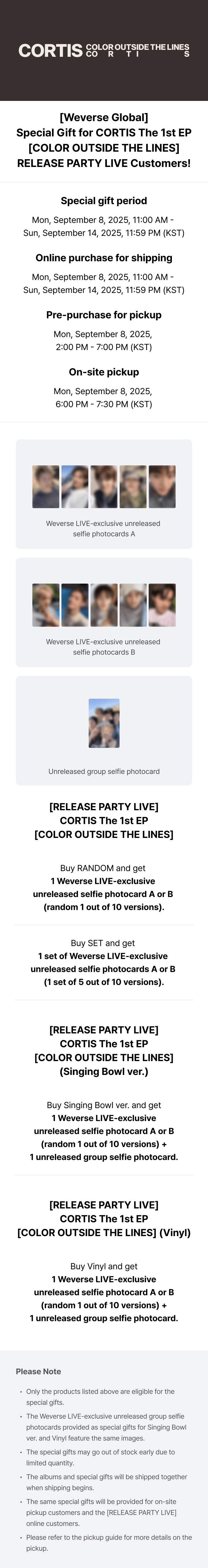 [RELEASE PARTY LIVE] The 1st EP [COLOR OUTSIDE THE LINES] (Singing Bowl ver.) 0 detail