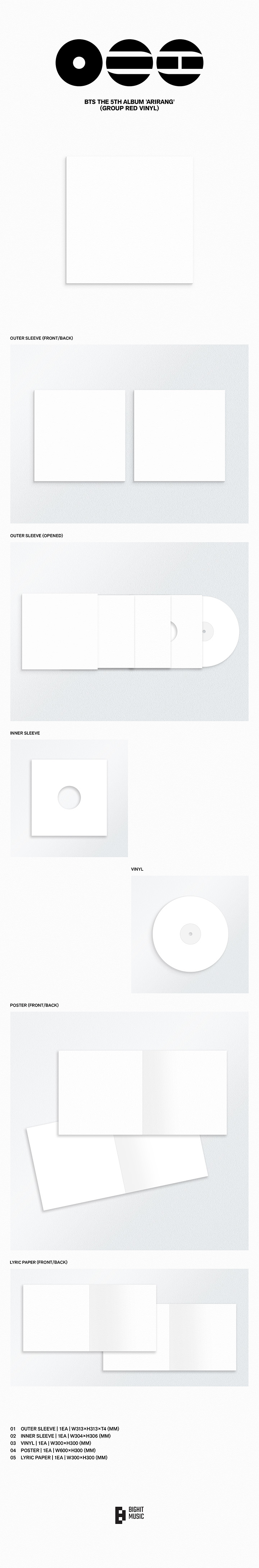 BTS 'Arirang' Vinyl LP Ver. - BTS - HOPESCOLOR