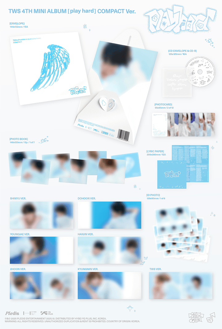 TWS 4th Mini Album 'play hard' (Compact ver.) (Random) 1 detail