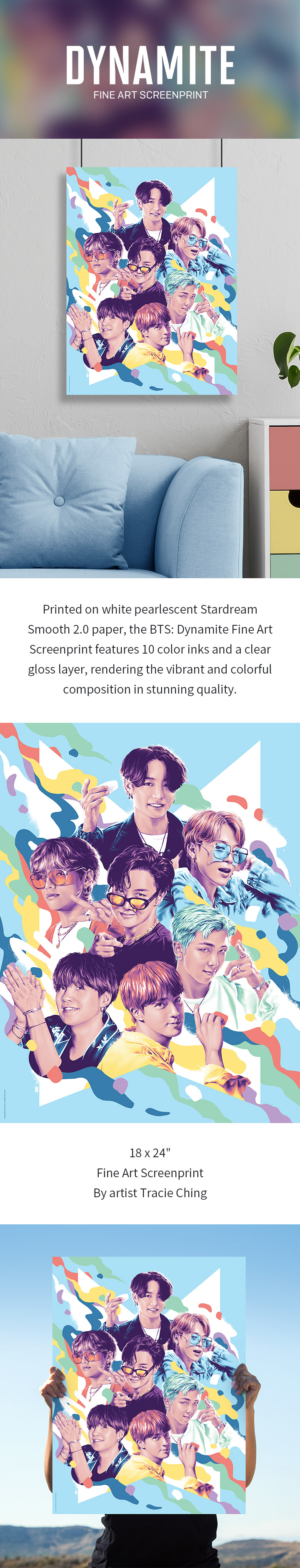 BTS | BTS Dynamite Art Print 18 X 24 (inch)