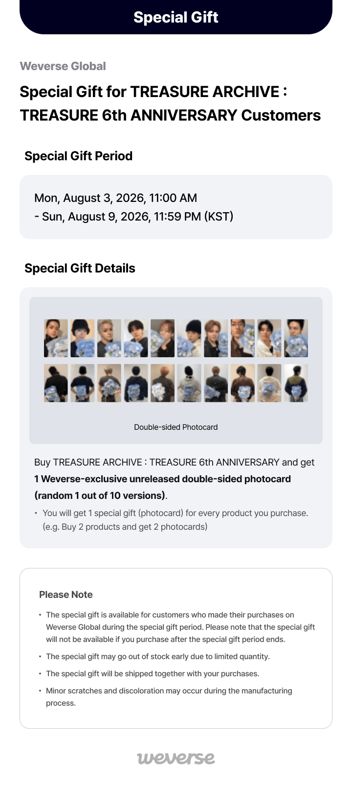 TREASURE ARCHIVE : TREASURE 6th ANNIVERSARY 0 detail