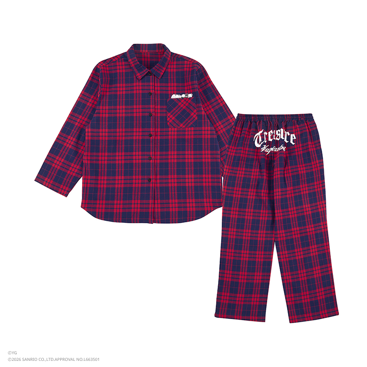 [TREASURE×HAPIDANBUI]パジャマ（RED）