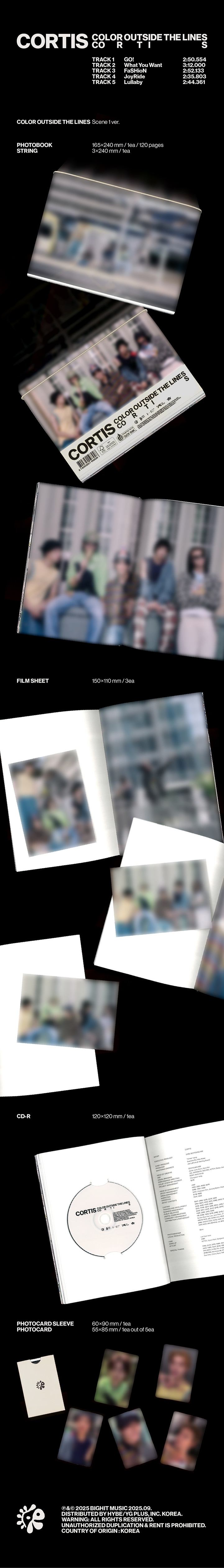 The 1st EP [COLOR OUTSIDE THE LINES] (Random) 1 detail