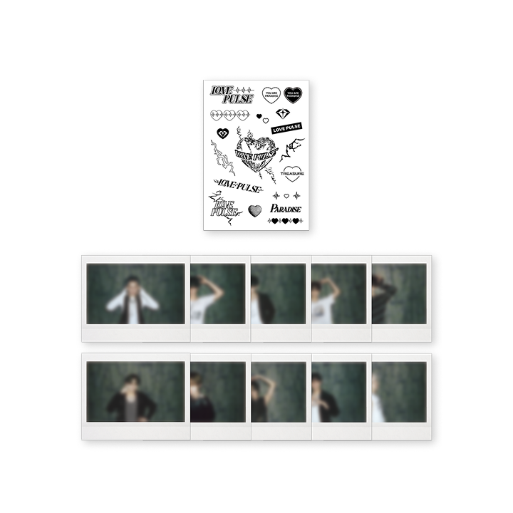 [LOVEPULSE] TREASURE TATTOO STICKER + INSTANT PHOTO SET