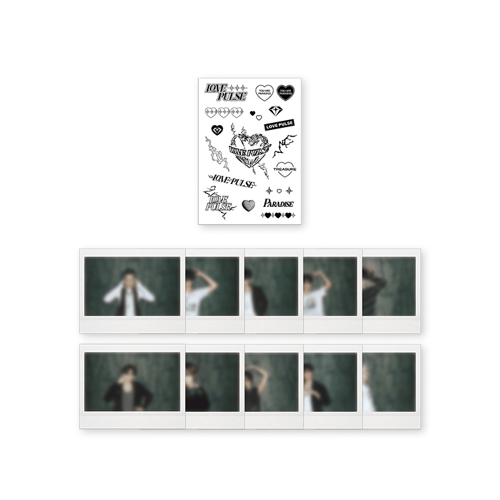 [LOVEPULSE] TREASURE TATTOO STICKER + INSTANT PHOTO SET