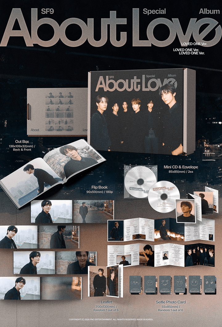 sf9 about love グループサイン SF9 | Special Album [About Love] (LOVED ONE Ver.)