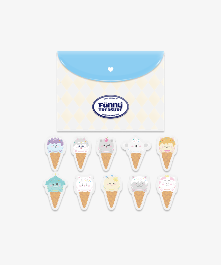 [FUNNYTREASURES2] TREASURE MINI POUCH EPOXY STICKER PACK