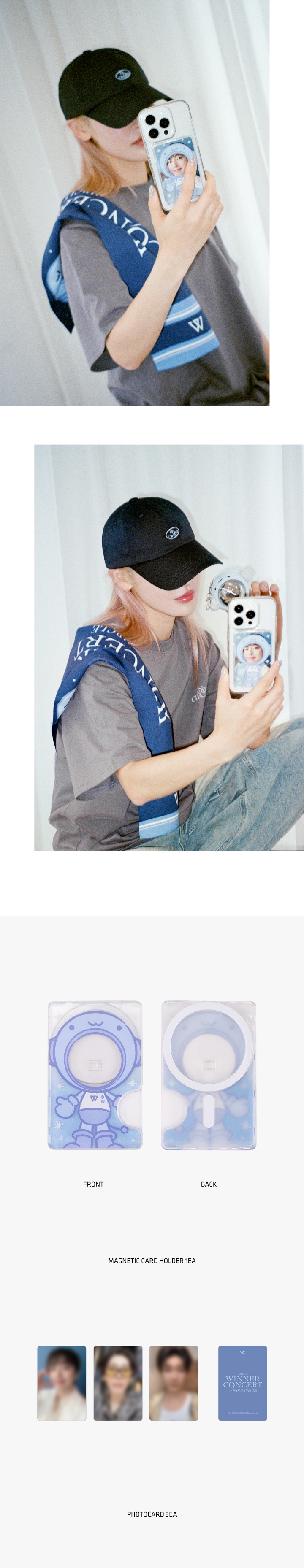 [INOURCIRCLE] WINNER MAGNETIC CARD HOLDER + PHOTOCARD SET 1 detail