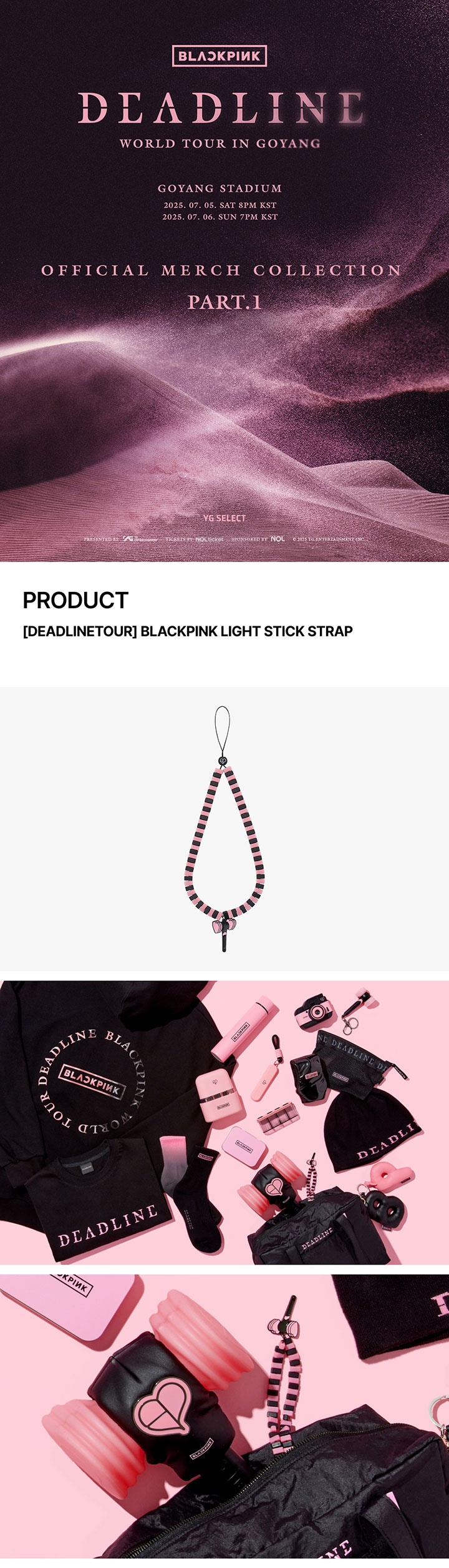 [DEADLINETOUR] BLACKPINK LIGHT STICK STRAP 0 detail