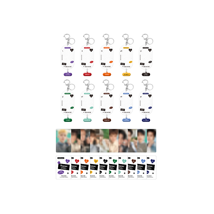 [PLEASURE] TREASURE PVC PHOTOCARD HOLDER + KEYRING SET