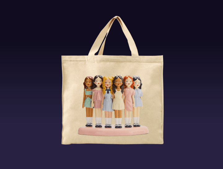 Porcelain Doll Tote Bag - pick up_0