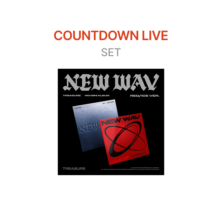 TREASURE | [COUNTDOWN LIVE] 4th MINI ALBUM [NEW WAV] RED VER. / ICE VER ...