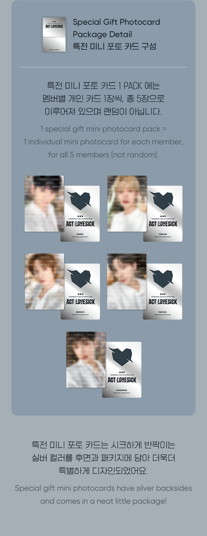 Mini Photo Card Set 2 detail