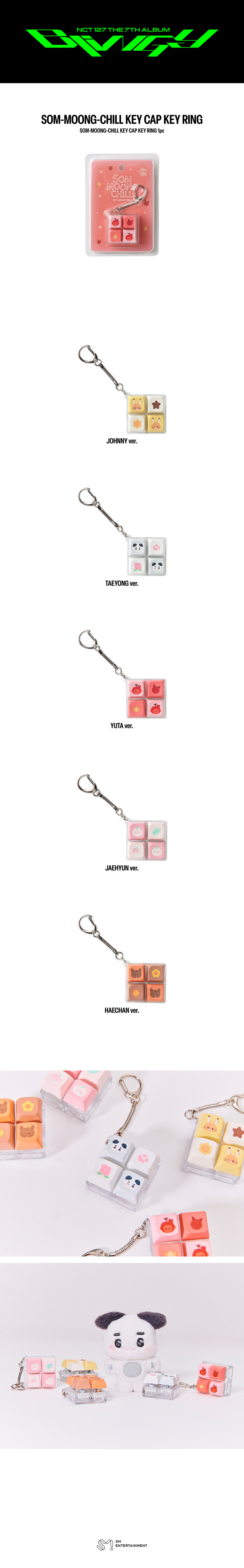 SOM-MOONG-CHILL KEY CAP KEY RING 1 detail