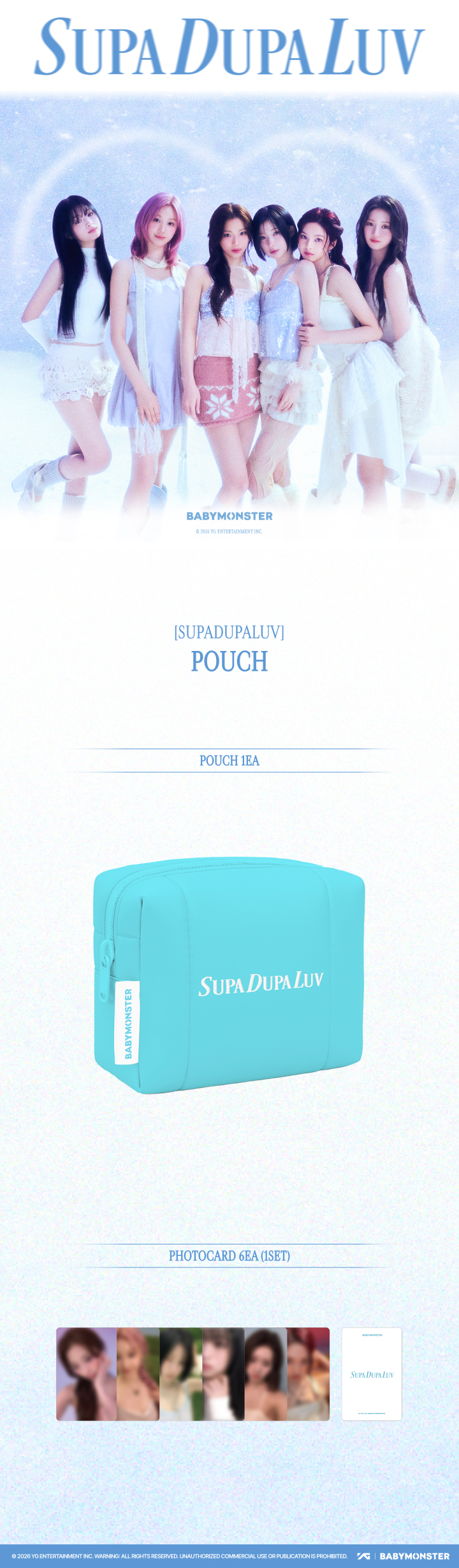 cn.ktown4u.com : BABYMONSTER - [SUPADUPALUV] POUCH